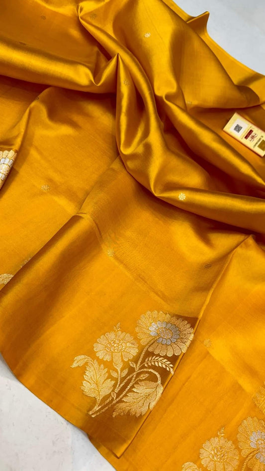 Banarasi Raw Mango Silk Saree-BMNGYL01
