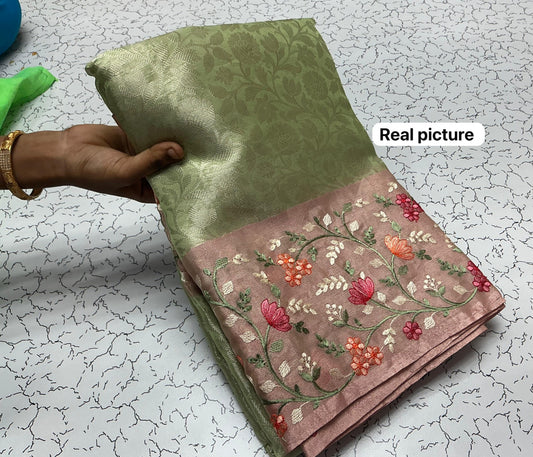 Banarasi Soft Tissue Silk Saree-BTSGEM02