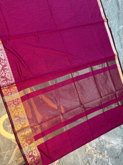 Banarasi Cotton Silk Saree - BCSTBSW02