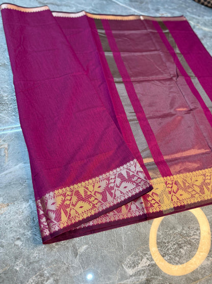 Banarasi Cotton Silk Saree - BCSTBSW02
