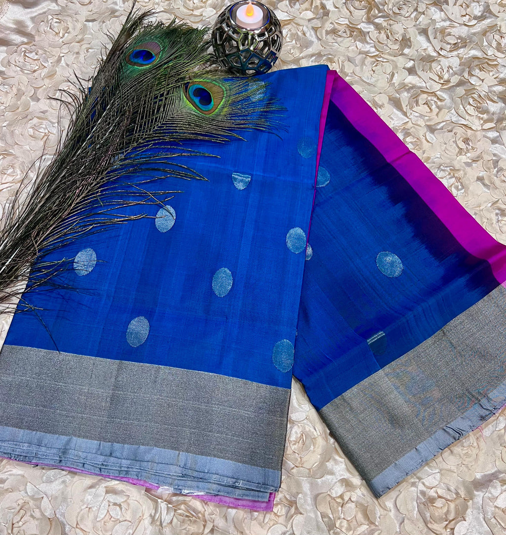 Uppada Silk Saree with Dollar Buta BAF303