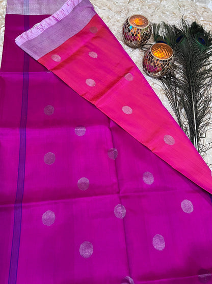 Uppada Silk Saree with Dollar Buta  BAF304