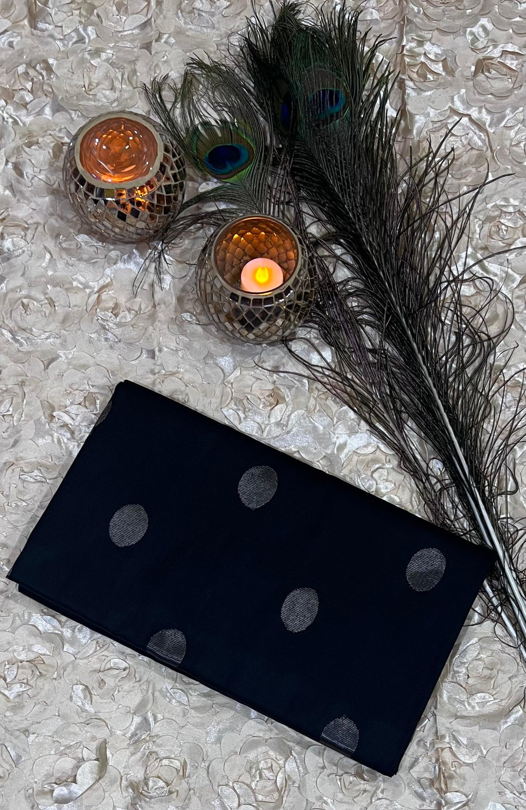 Uppada Silk Saree with Dollar Buta Weave BAF305