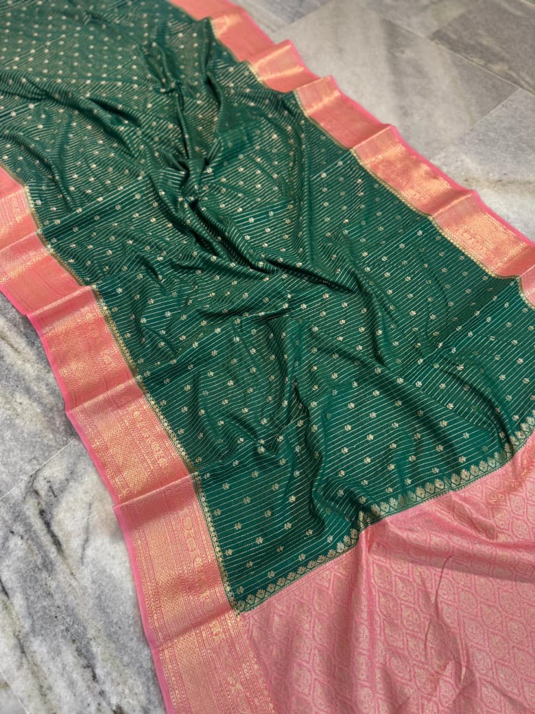 Banarasi Rim Jhim Silk Saree - BARJG01