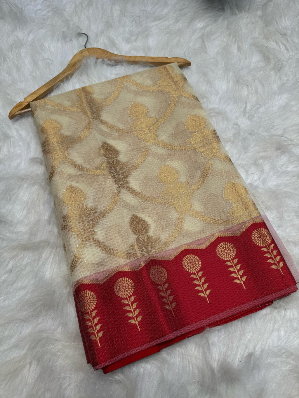 Banarasi Kota Check Silk Saree-BKTCR01