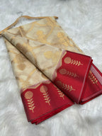 Banarasi Kota Check Silk Saree-BKTCR01