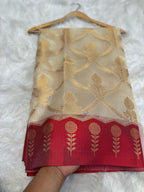 Banarasi Kota Check Silk Saree-BKTCR01