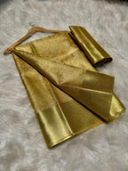 Banarasi Tissue Silk Saree-BTSGLD01