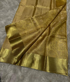Banarasi Tissue Silk Saree-BTSGLD01
