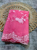 Banarasi Organza Chikankari saree -BORGCP2