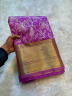 Banarasi Soft Silk Organza Saree-BORGCLG4