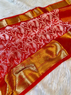 Banarasi Soft Silk Organza Saree-BORGCRG3