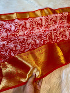 Banarasi Soft Silk Organza Saree-BORGCRG3