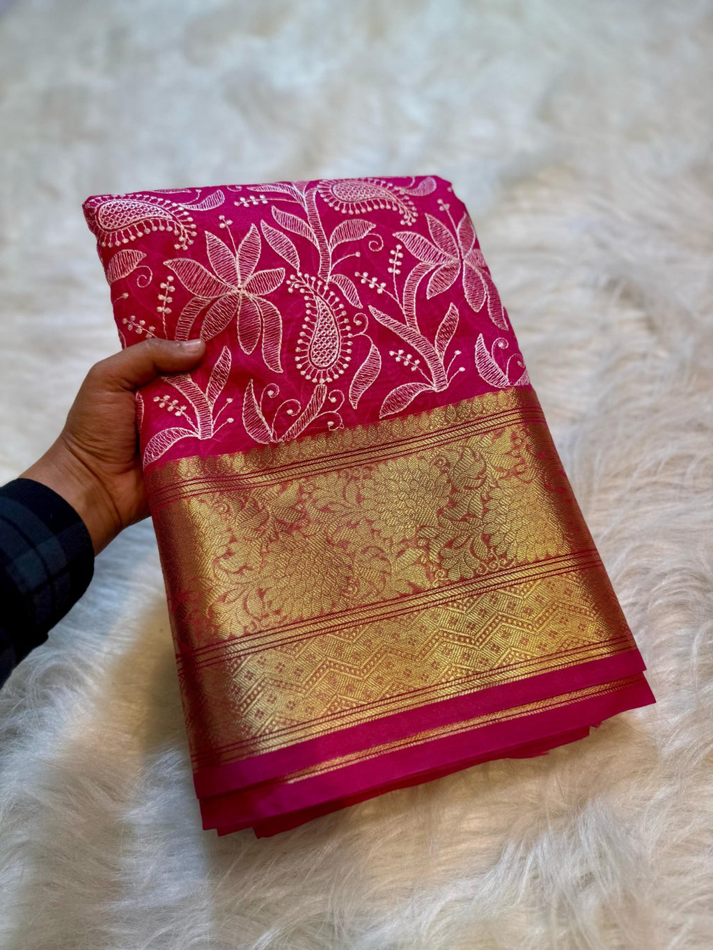 Banarasi Soft Silk Organza Saree-BORGCPG2