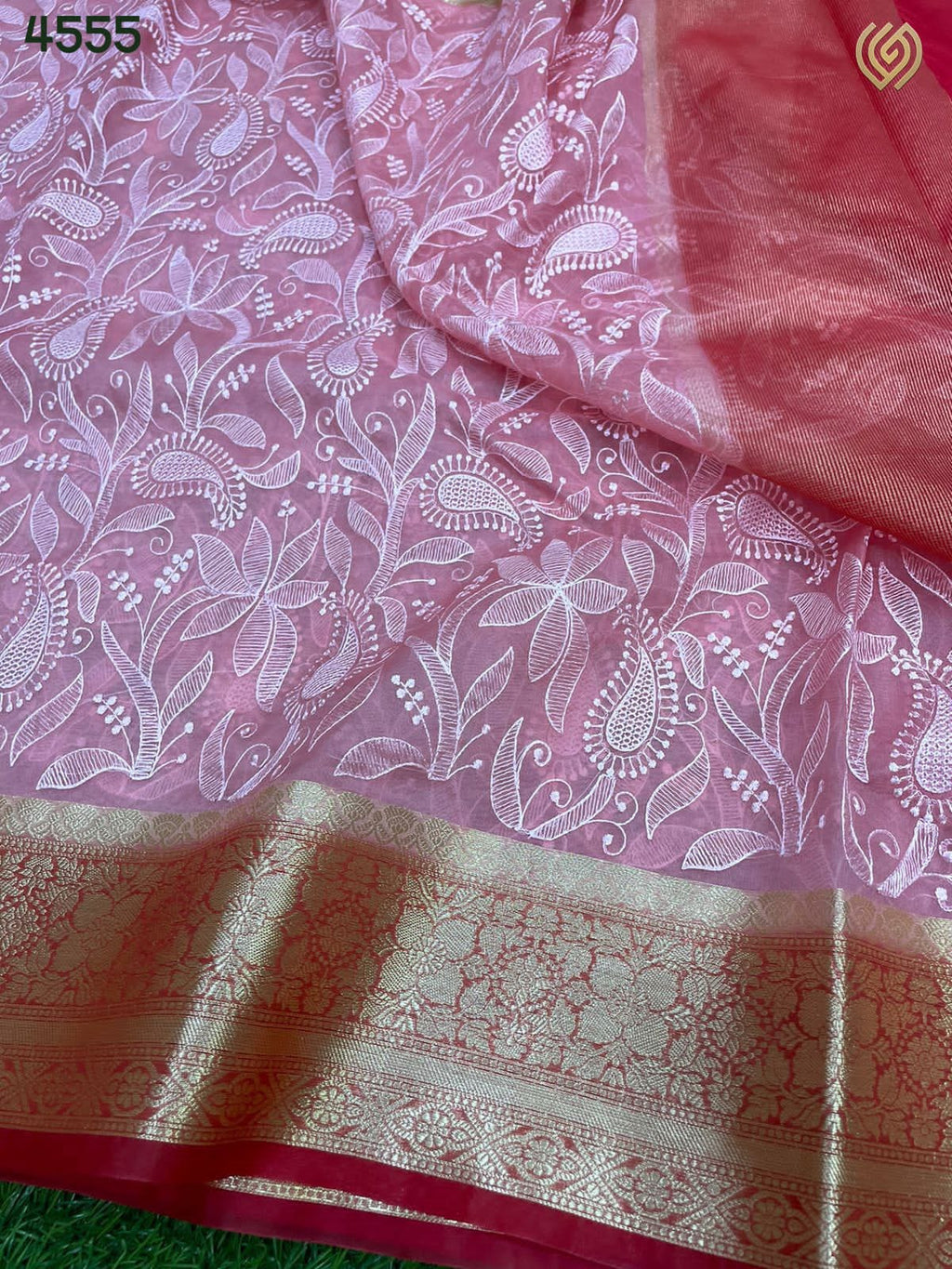 Banarasi Soft Silk Organza Saree-BORGCP04