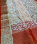 Banarasi Soft Silk Organza Saree-BORGCW03