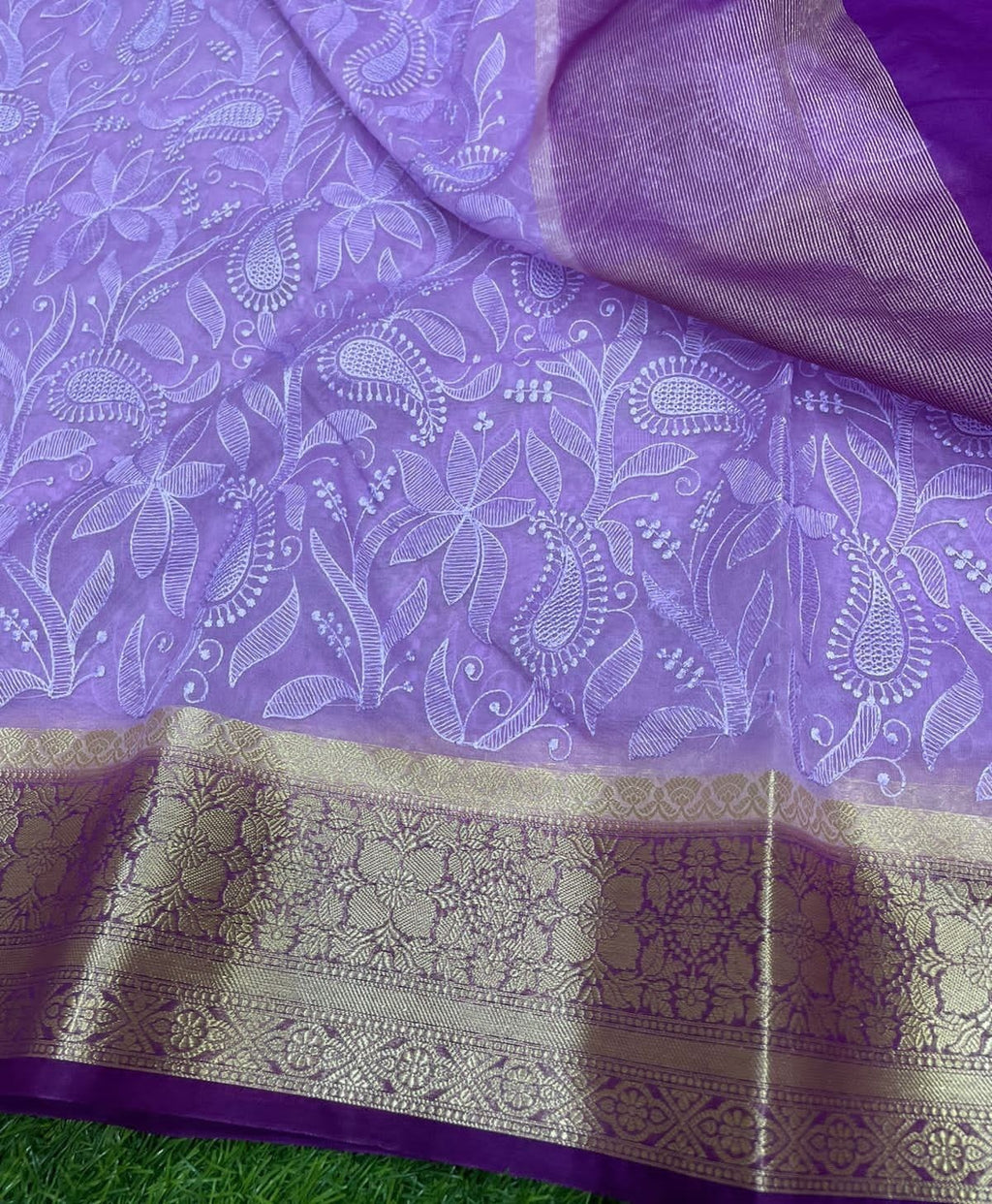 Banarasi Soft Silk Organza Saree-BORGCP02
