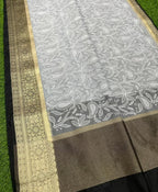 Banarasi Soft Silk Organza Saree-BORGCB01