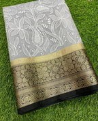 Banarasi Soft Silk Organza Saree-BORGCB01