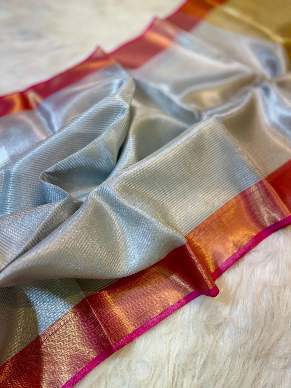 Banarasi Soft Tissue Silk Saree-BTSGRD02