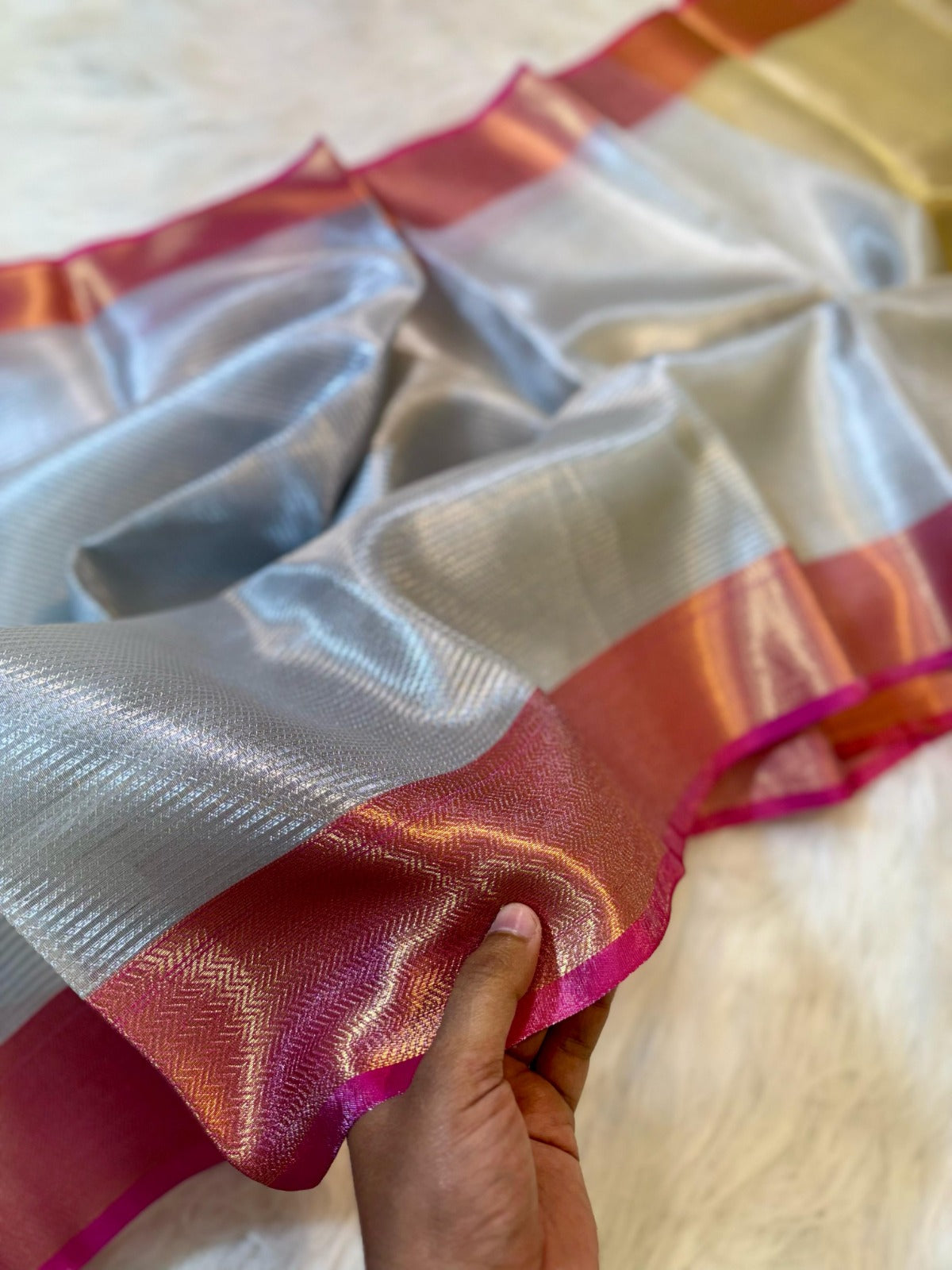 Banarasi Soft Tissue Silk Saree-BTSGRD02