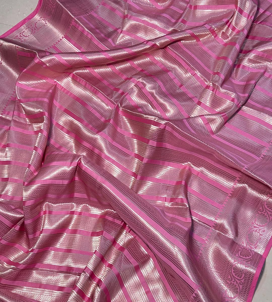 Banarasi Kanchipuram Mashru Silk Saree-BKMBPS01
