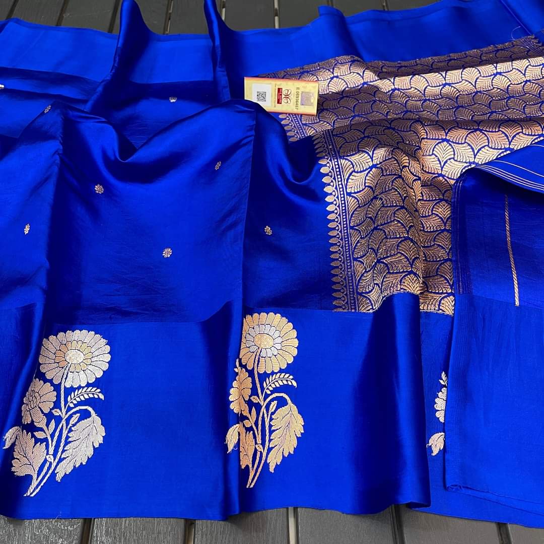 Banarasi Raw Mango Silk Saree-BMNGRB04