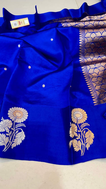 Banarasi Raw Mango Silk Saree-BMNGRB04