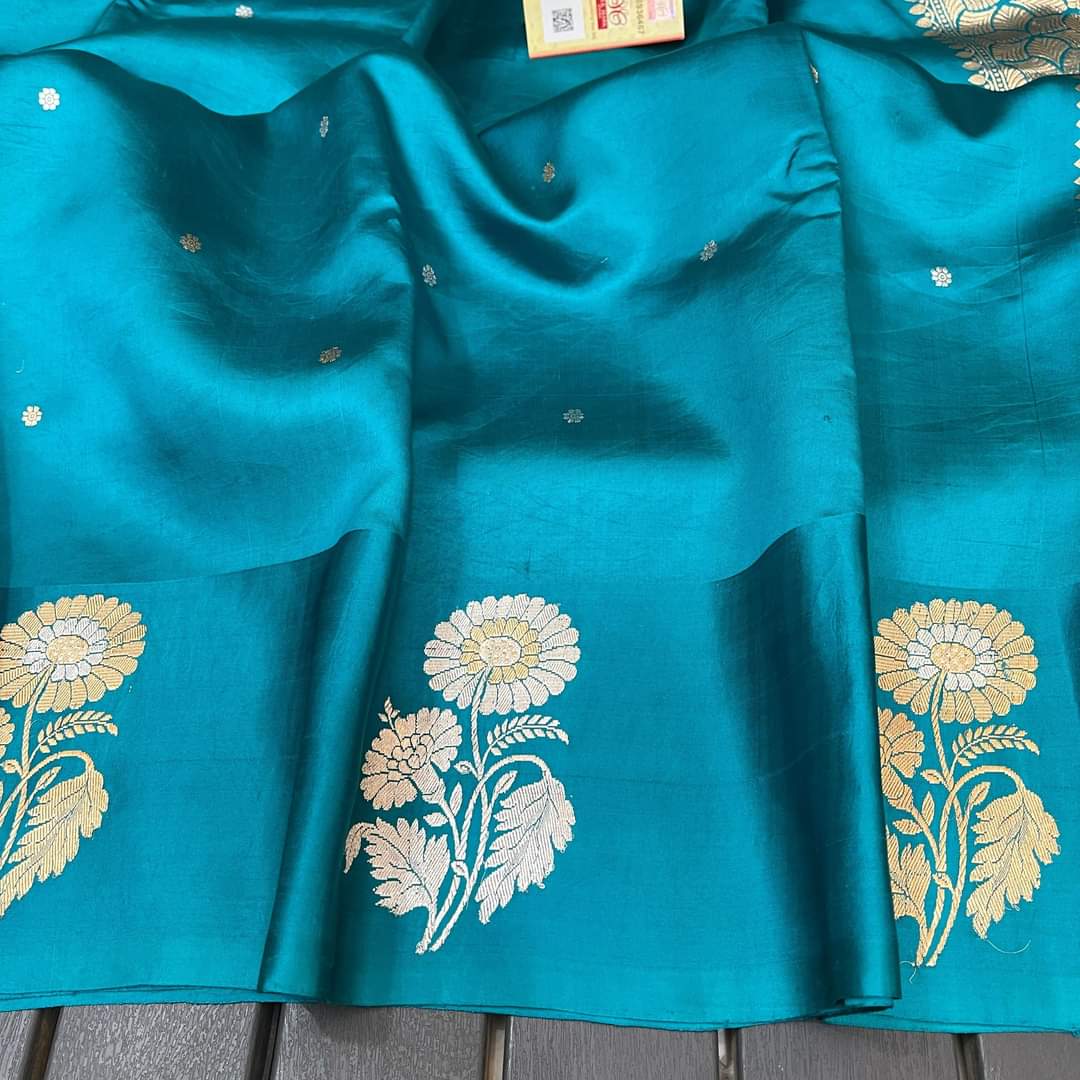 Banarasi Raw Mango Silk Saree-BMNGBL03