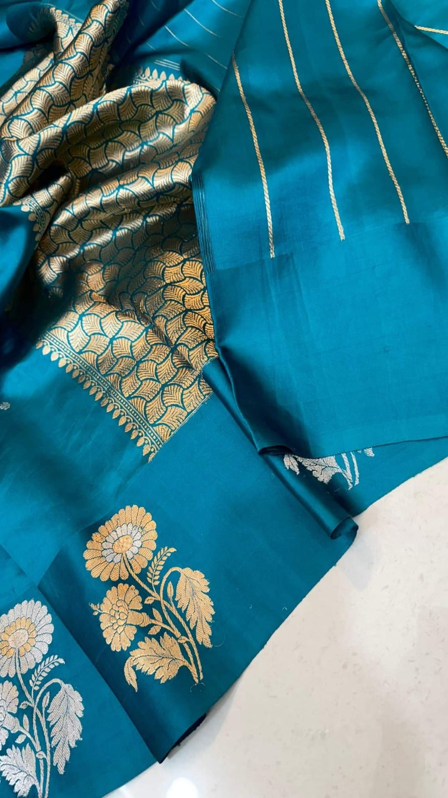 Banarasi Raw Mango Silk Saree-BMNGBL03