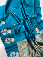 Banarasi Raw Mango Silk Saree-BMNGBL03