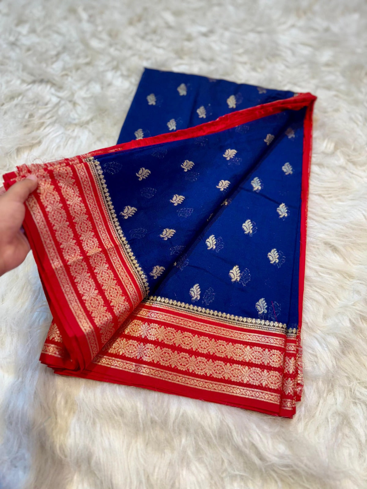 Banarasi Mulmul Silk Saree-BMLRB08