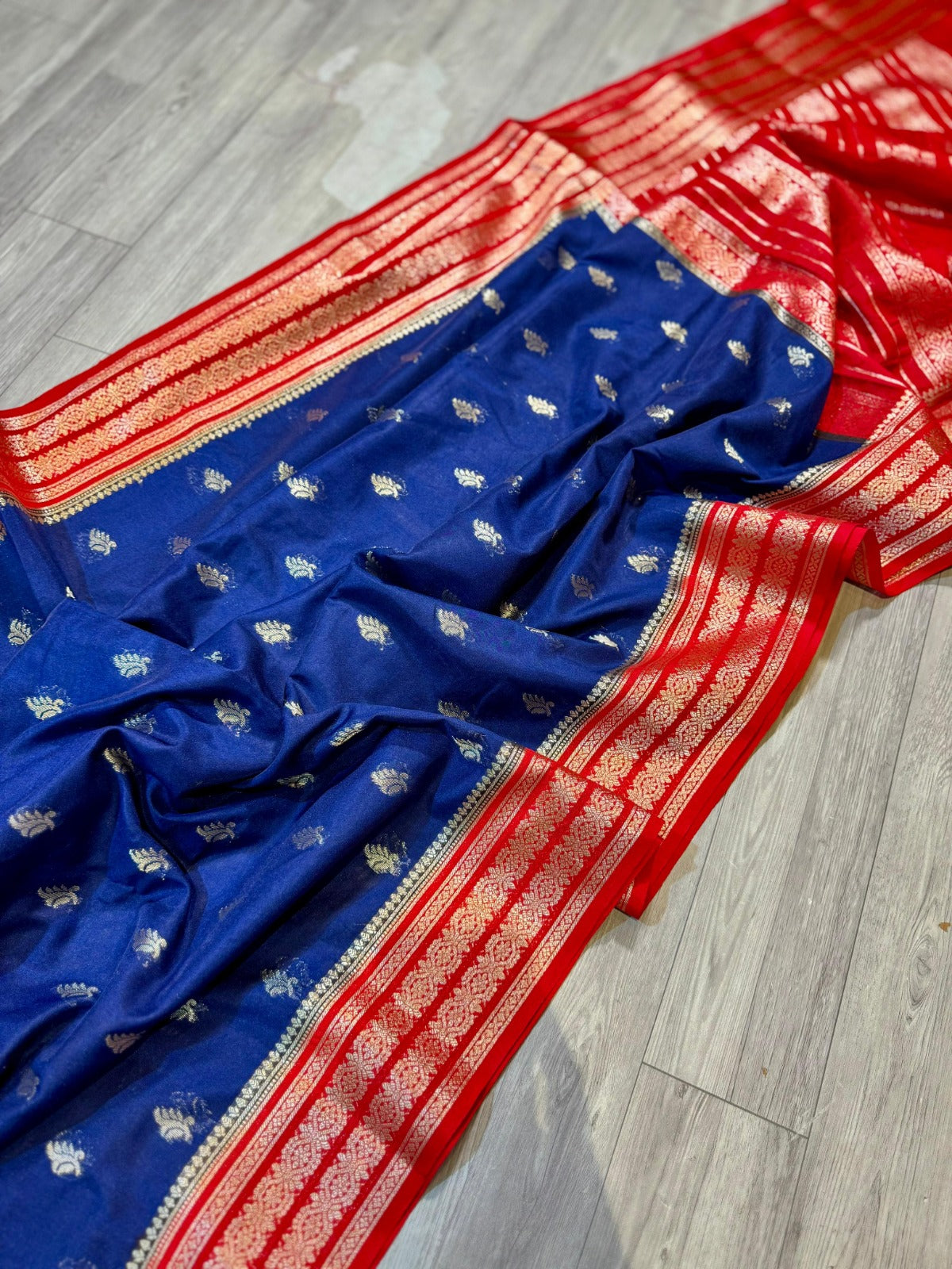 Banarasi Mulmul Silk Saree-BMLRB08