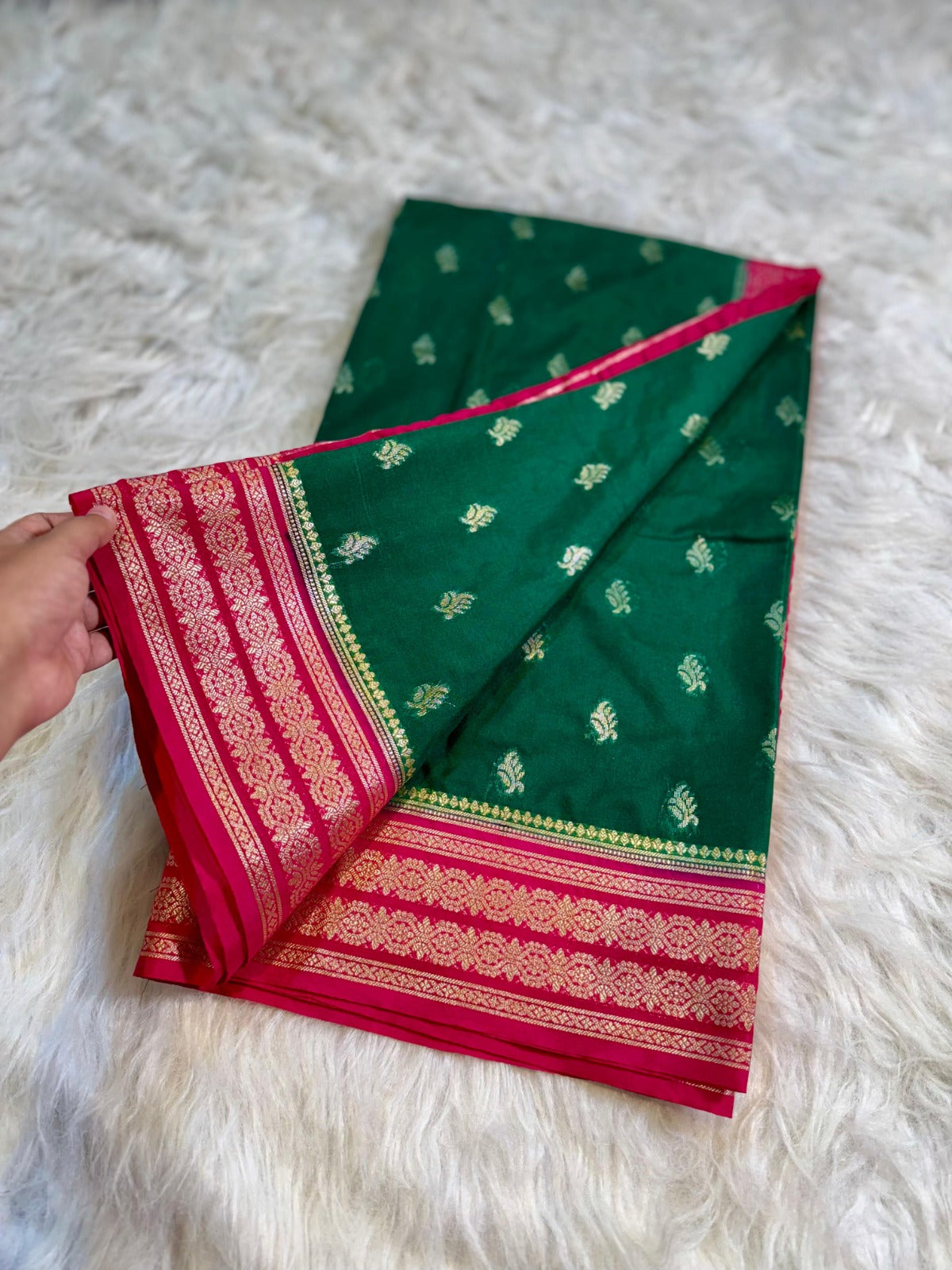 Banarasi Mulmul Silk Saree-BMLDG07