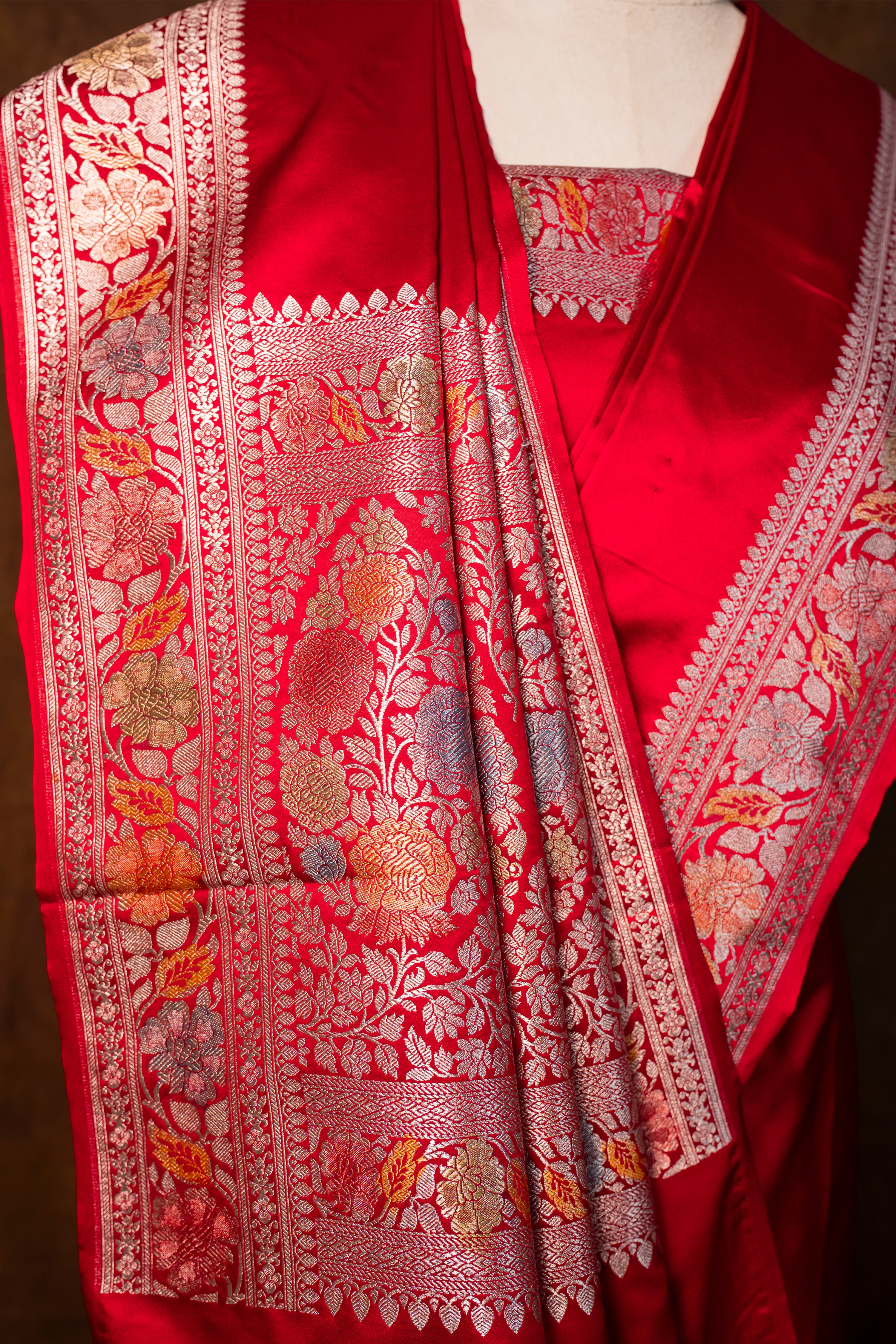 Banarasi Mashru Silk Saree - AMAS5134