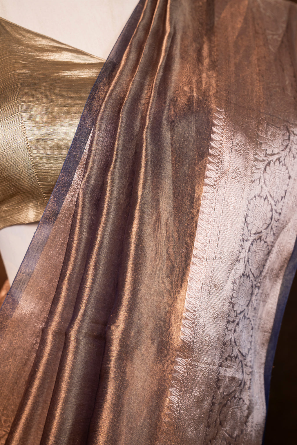 Banarasi Handloom Tissue Silk Saree - ATIS11109