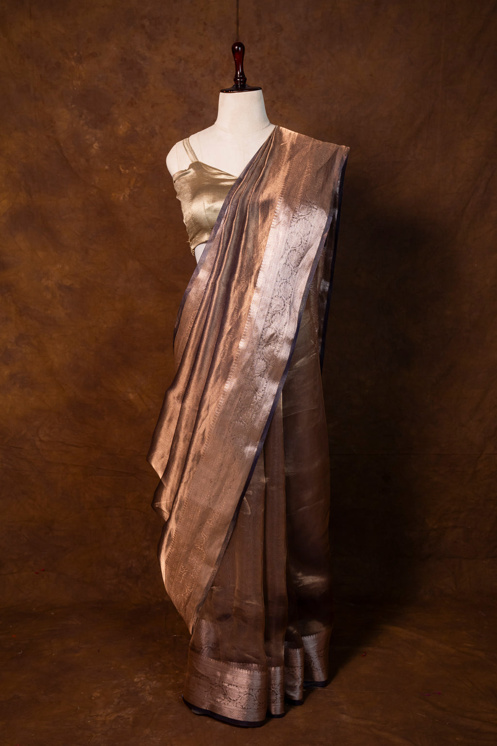 Banarasi Handloom Tissue Silk Saree - ATIS11109