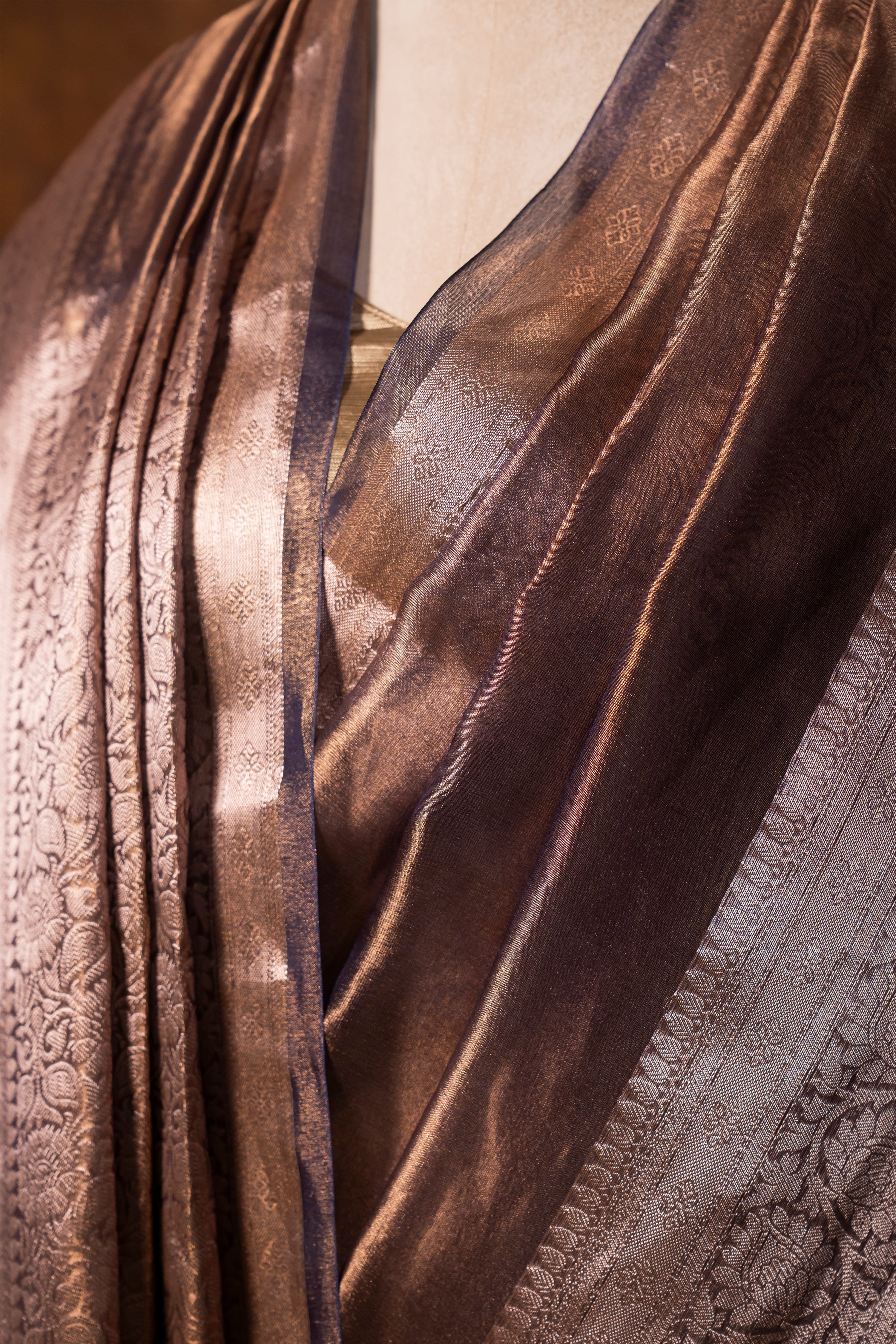 Banarasi Handloom Tissue Silk Saree - ATIS11109