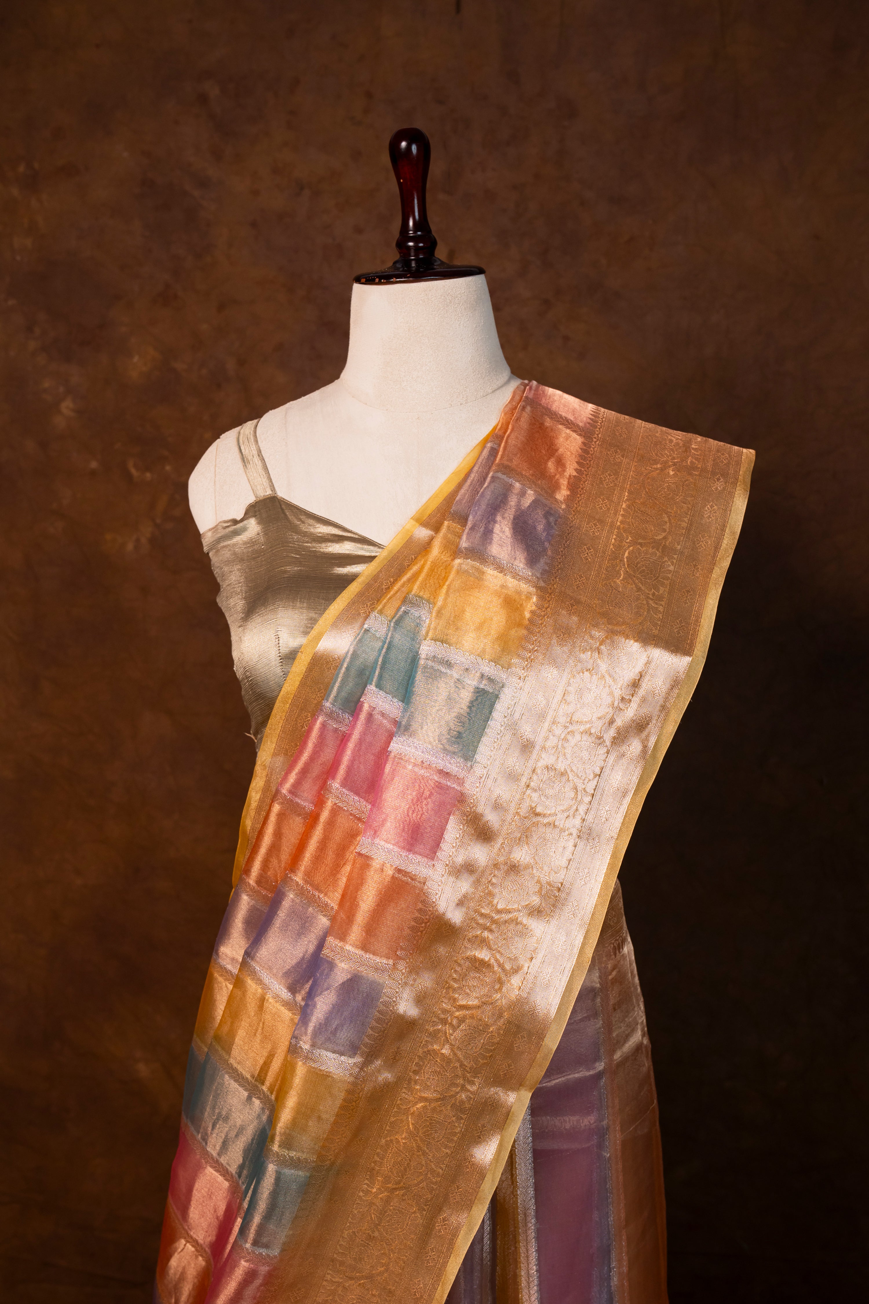 Banarasi Handloom Tissue Silk Saree - ATIS1908