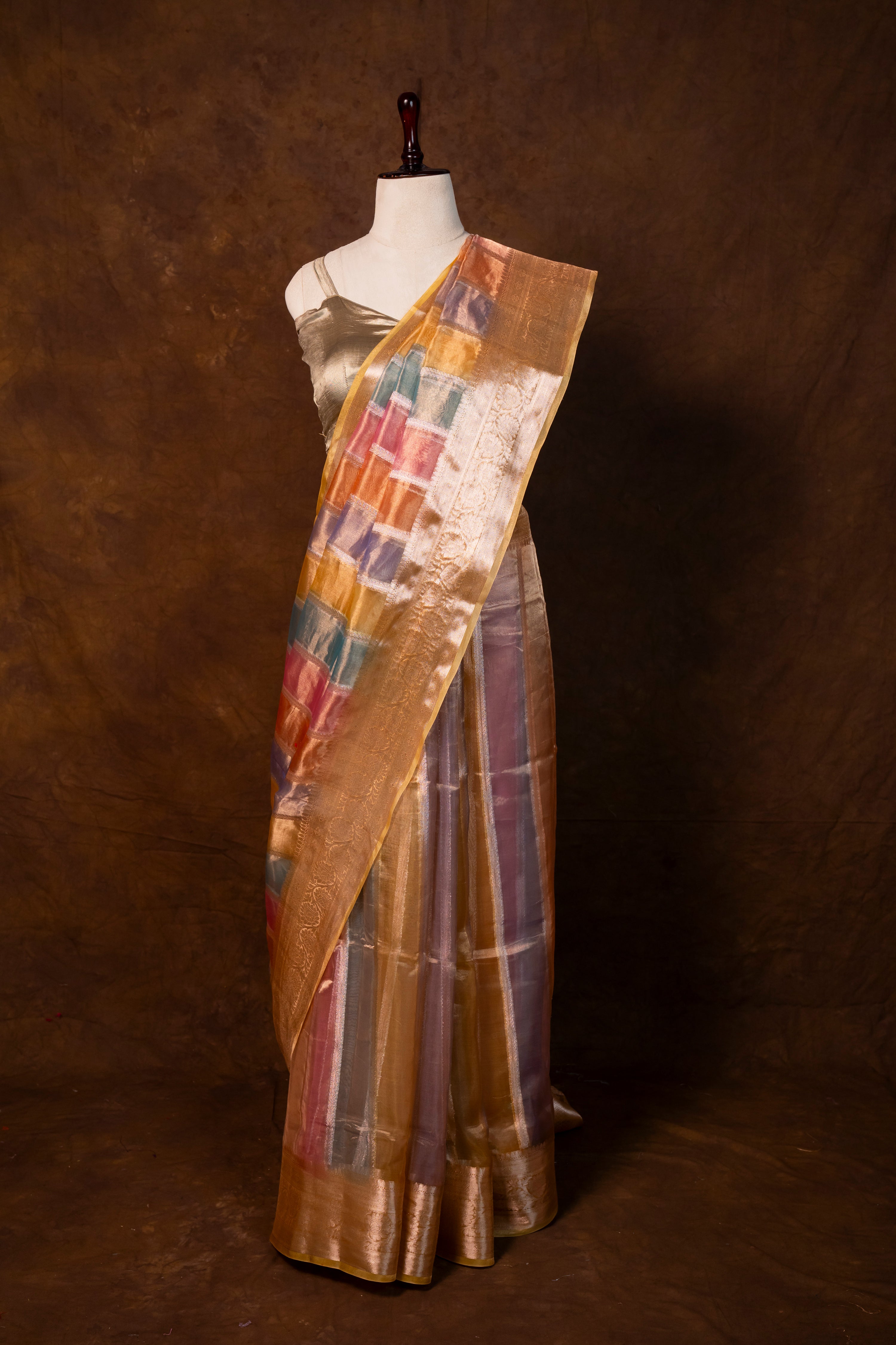 Banarasi Handloom Tissue Silk Saree - ATIS1908