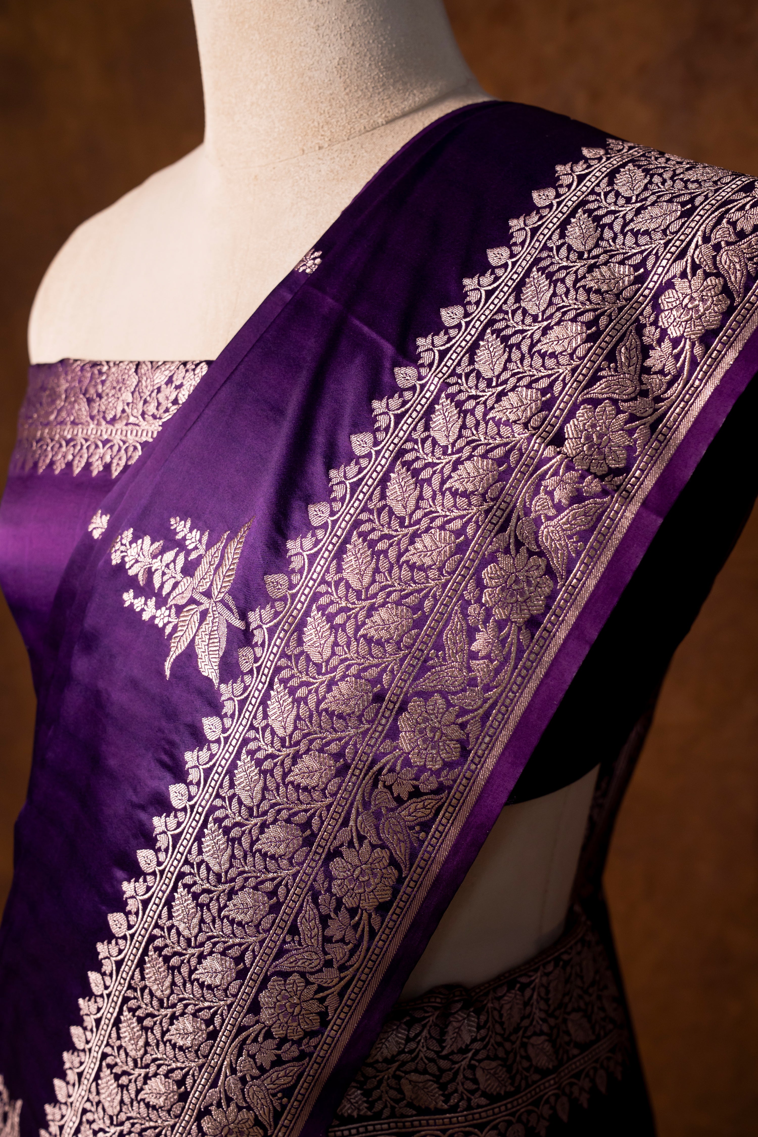 Banarasi Mashru Silk Saree - AMAS5033