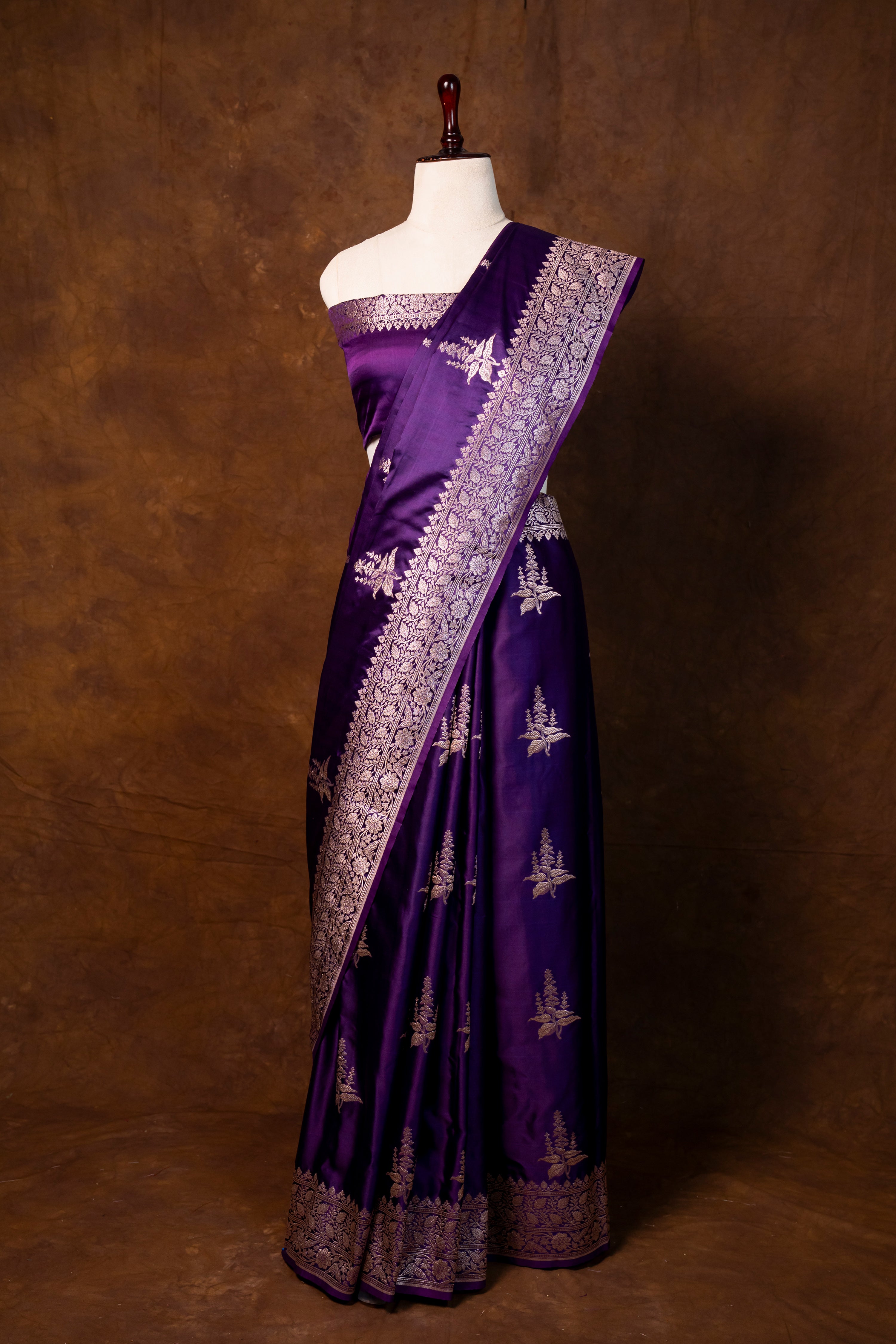 Banarasi Mashru Silk Saree - AMAS5033