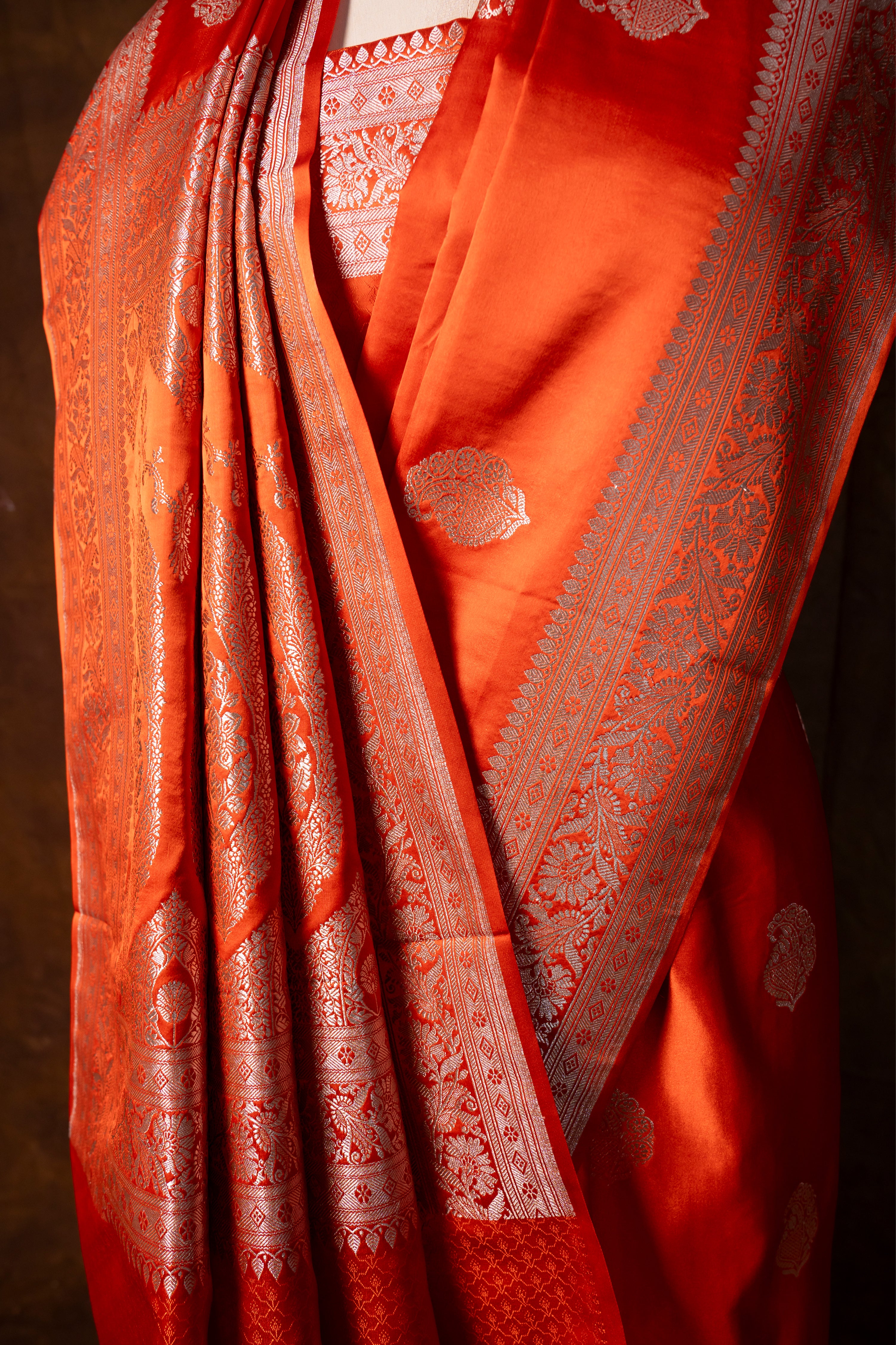 Banarasi Mashru Silk Saree - AMAS5235