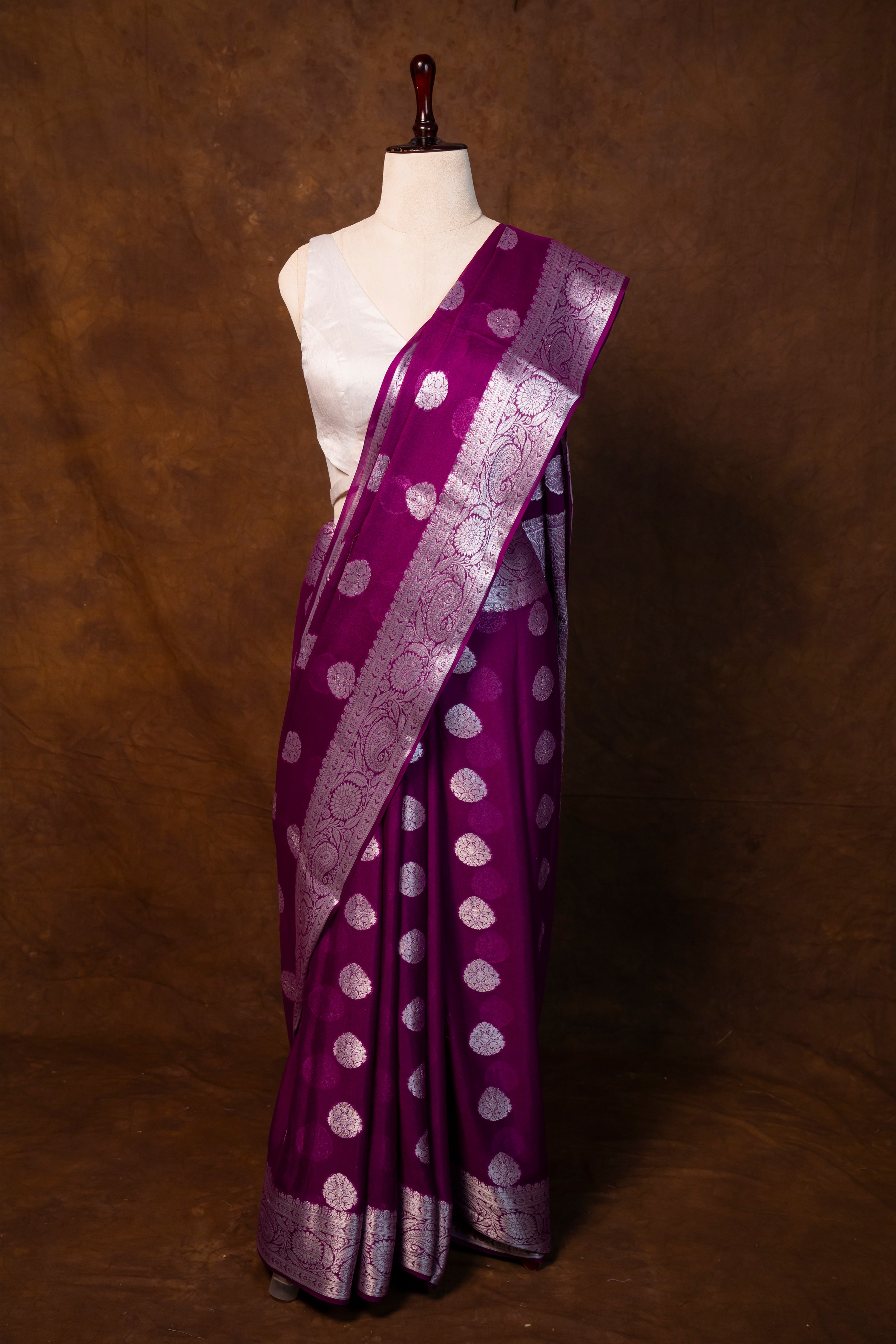 Banarasi Mashru Silk Saree - AMAS1001