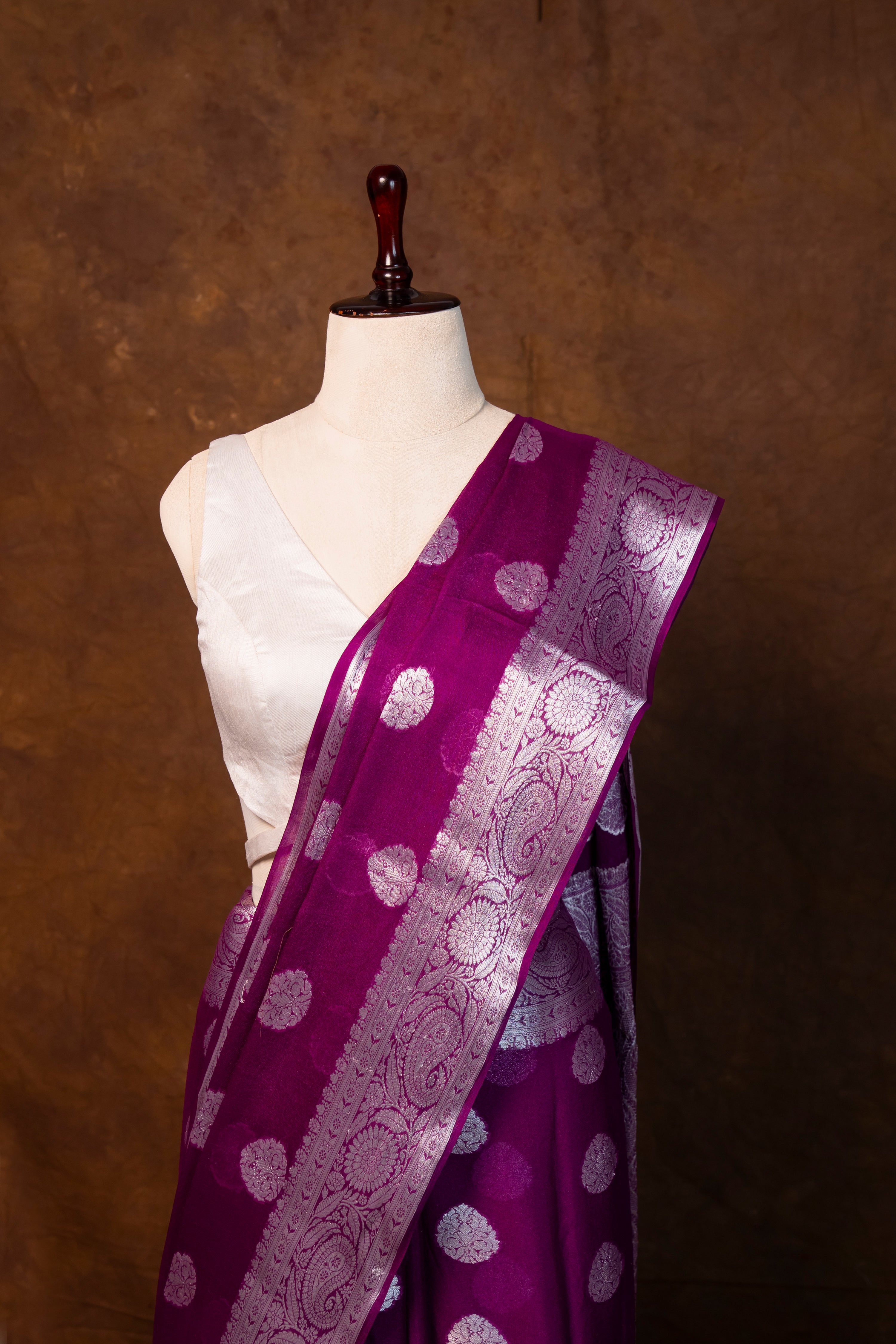 Banarasi Mashru Silk Saree - AMAS1001