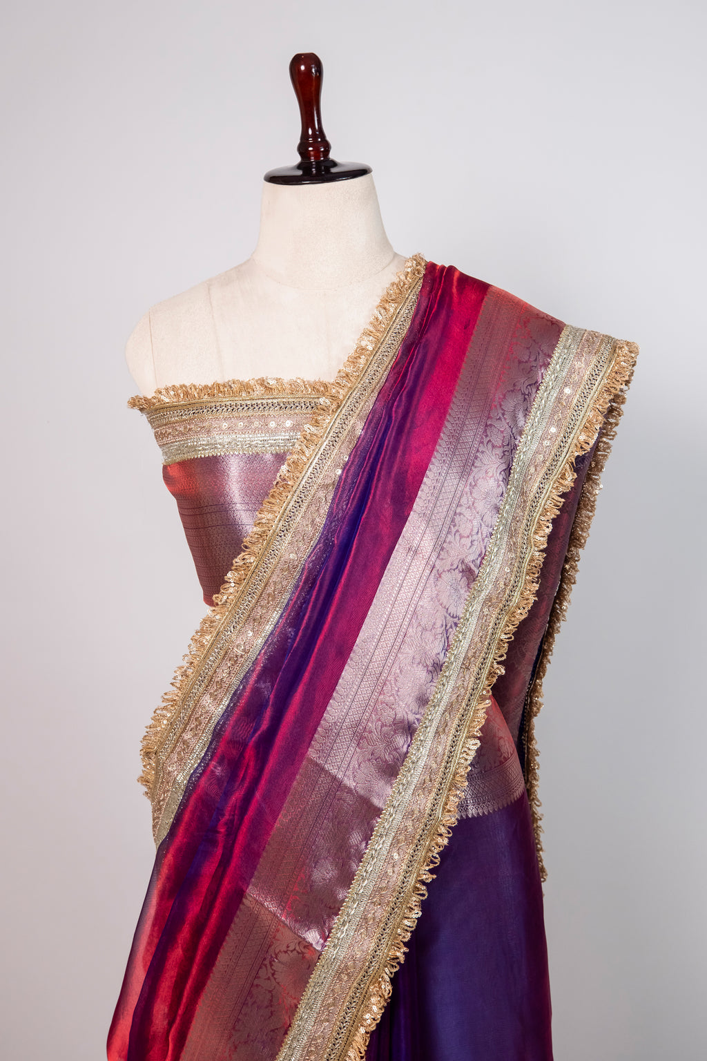 Banarasi Handloom Tissue Silk Saree - ATIS0101