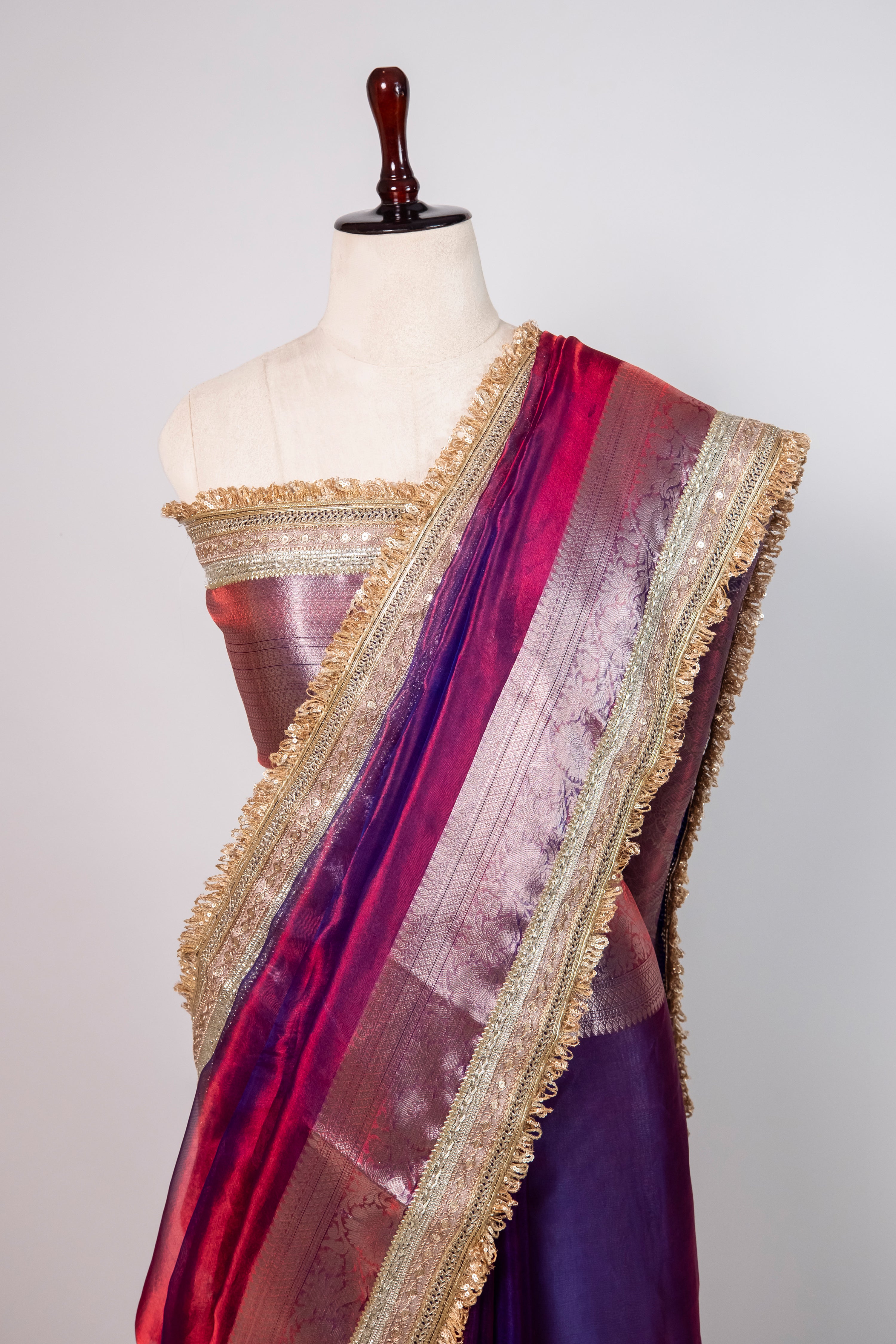 Banarasi Handloom Tissue Silk Saree - ATIS0101