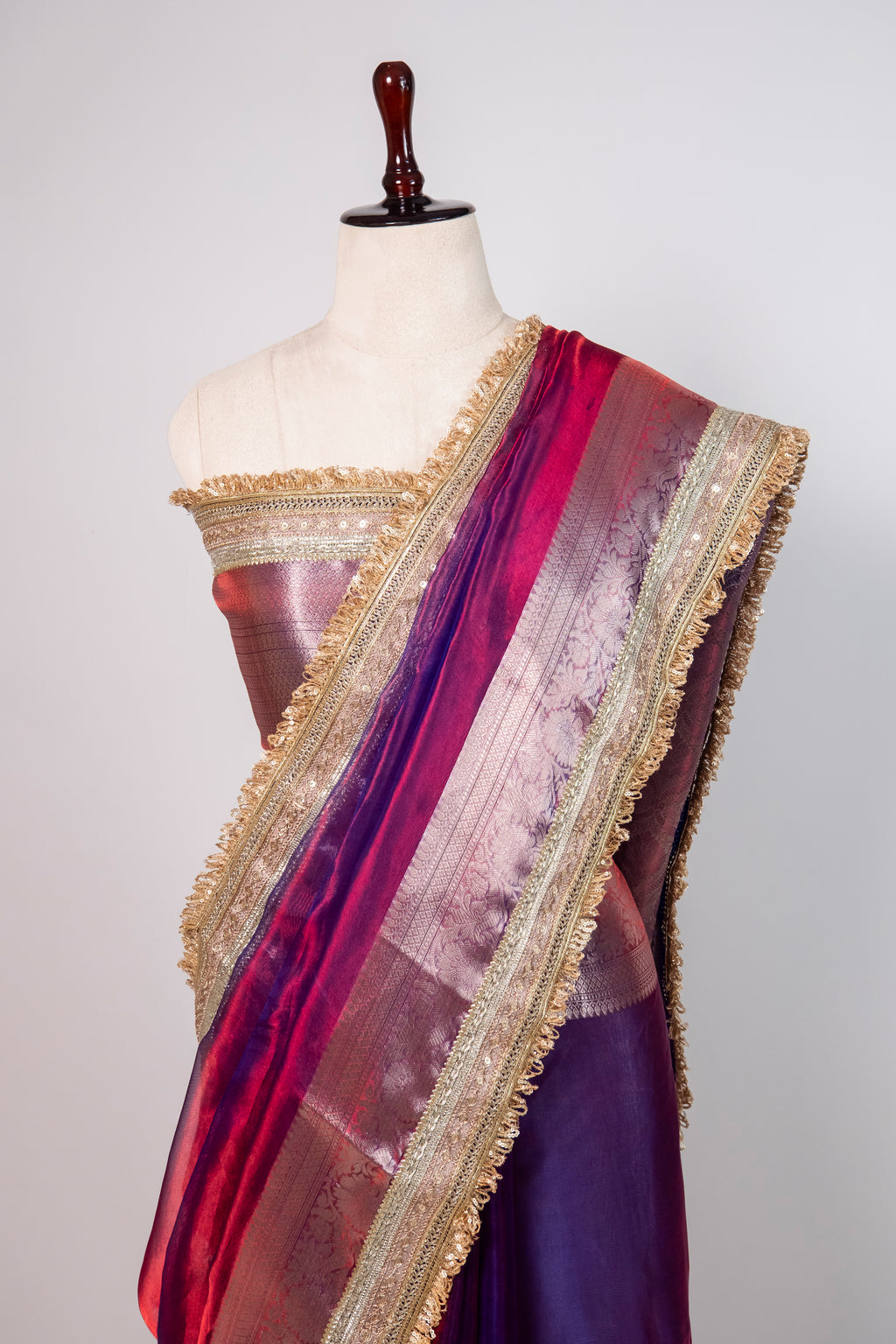 Banarasi Handloom Tissue Silk Saree - ATIS0101