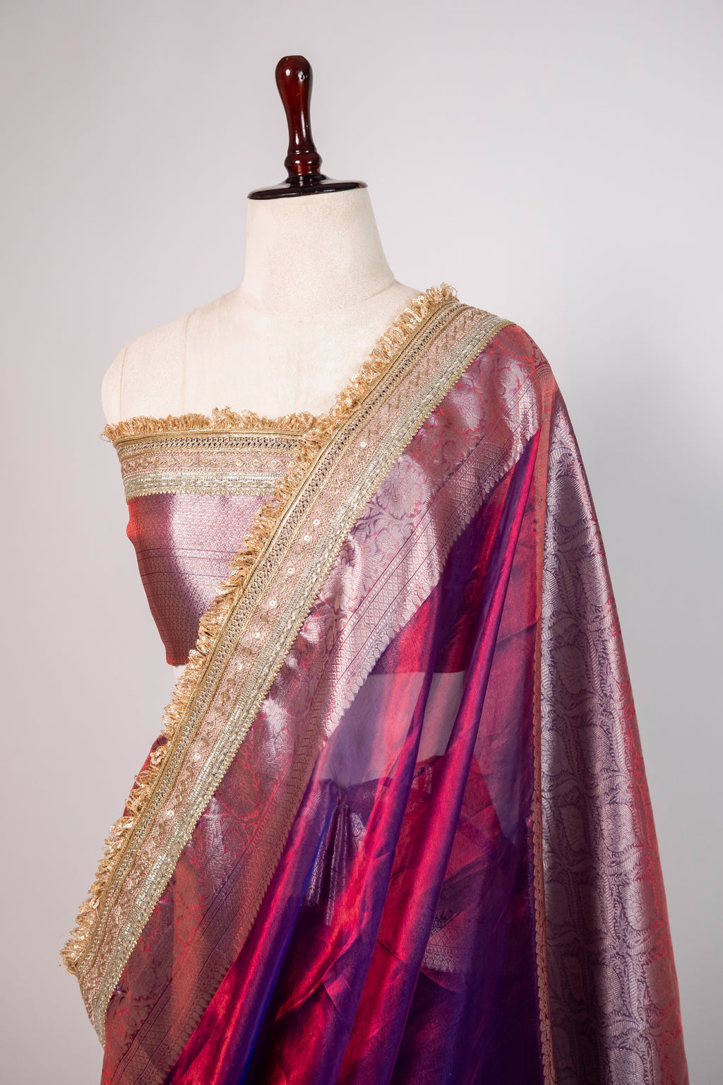 Banarasi Handloom Tissue Silk Saree - ATIS0101