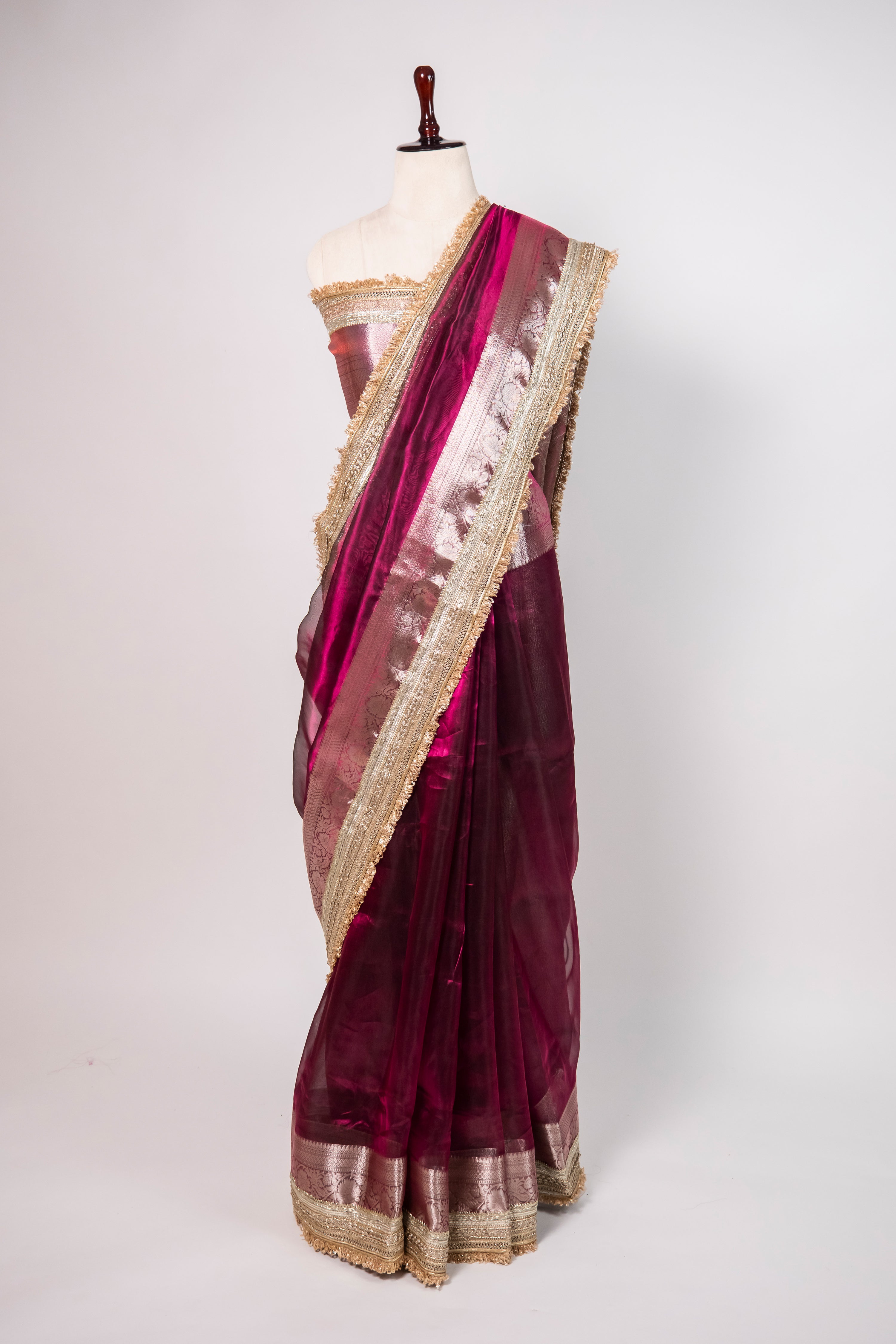 Banarasi Handloom Tissue Silk Saree - ATIS0202